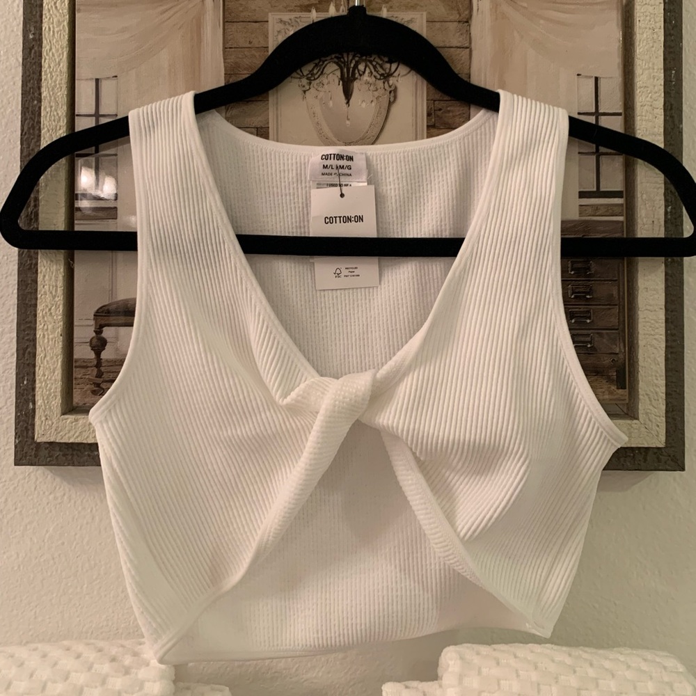 White “Cotton On” crop top